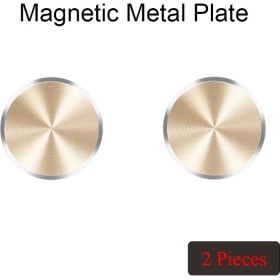 Resim GongtuShop 2 Adet Altın Tarzı Etiket Metal Plaka Disk Demir Levha Mıknatıs Cep Telefonu Tutucu Için Manyetik Araç Telefonu Standı Sahipleri Için (Yurt Dışından) 