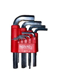 Resim Novax Hex Alyan Anahtar Kısa 9lu Set Anahtar 