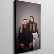 Resim 1 adet Özel Fotoğraf Kanvas Baskısı ile Çam Çerçevesi - UV Baskılı Aile Portresi Duvar Sanatı, Yemek Odası, Yatak Odası, Oturma Odası için Kişiselleştirilmiş Ev Ofisi Dekoru - Şık Siyah ve Beyaz Tasarım, Duvar Dekoru 
