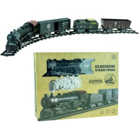 Resim Erzi Oyuncak Tren Işıklı Sesli Buharlı 1987 Tren Klasik 28 Parça 