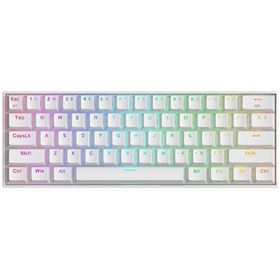 Resim REDRAGON K530w Draconıc Pro Q Tr 60% Kompakt Kablosuz-bluetooth 2.4g Swıtch Mekanik Klavye Beyaz 