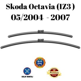 Resim Skoda Octavia 1z3 2004 2005 2006 2007 Uyumlu Ön Cam Silecek Süpürgesi Takımı 600/400mm Silbak Sb2419a 