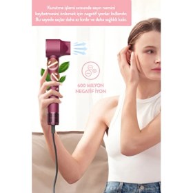 Resim Pro Compact Uzun Multi-Styler Hava Üfleme 5in1 Saç Şekillendirici Bldc SHD-1729 Royal Gilded Red 