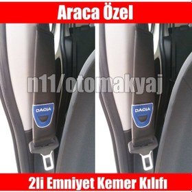 Resim Dacia Logan Oto Koltuk Deri Emniyet Kemer Aksesuar Kılıfı 