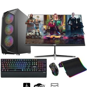 Resim Izoly ST999407 R5-5500 16 GB 512 M.2 NVMe RX580 8 GB 24" Free Dos Masaüstü Oyuncu Bilgisayarı 