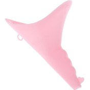 Resim Pembe Kadın İşeme Cihazı Kadın Işemek Huni-taşınabilir Silikon Kadın Pisuar Seyahat 