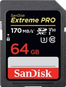 Resim Sandisk 64Gb 170/Mb Extreme Pro Sd 4K U3 V30 