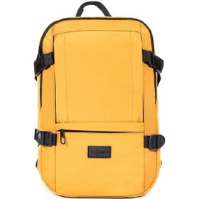 Resim Çok Bölmeli Mini Sırt Çantası - Sarı Sarı 