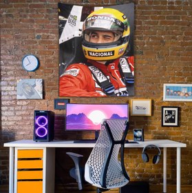 Resim Ayrton Senna Duvar Örtüsü - 160 cm x 220 cm 