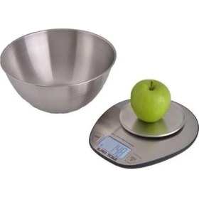Resim Super Scale Elektronik Hassas Döner Terazisi 5 Kg Paslanmaz Çelik Kase ile Yüksek Hassasiyet 