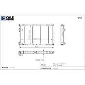 Resim KALE Bakır Radyatör Master 2 Movano 98-01 2.5d 2 Sıra 7701499796 0543423pa 