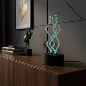 Resim Tigana Işık Balesi Renk Değiştiren Dokunmatik Modern LED Gece Lambası Ofis ve Ev Dekoru Hediyelik 