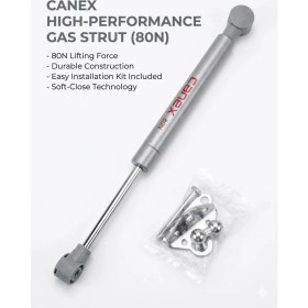 Resim Canex 80N Gazlı Piston - Mutfak Dolabı ve Mobilya Kapak Amortisörü (2'li Paket) 