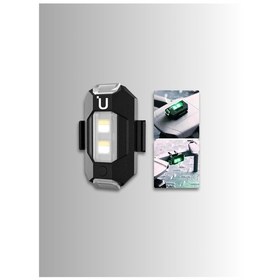 Resim Kablosuz Şarjlı Çakarlı Çok Modlu Mini Drone Ve Uçak Kanadı Led İkaz Ve Farkındalık Sağlar - 7 Renk Lamba Led - Araba Motosiklet Bisiklet 