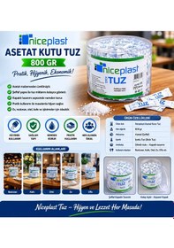 Resim Nicepalst Asetat Kutu Tuz 800 Gr. 