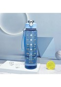 Resim 800 Ml Büyük Kapasiteli Spor Su Şişesi Sızdırmaz Plastik İçme Bardağı Zaman Blue 750-800ml Blue 