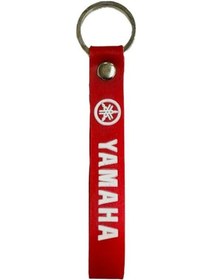 Resim Yamaha Motor Anahtarlığı Kırmızı Beyaz Silikon 