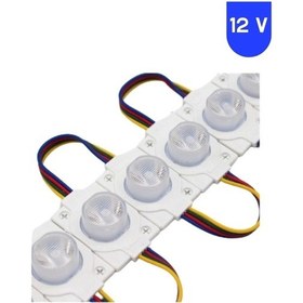 Resim 12 Volt 1.5 Watt Tek Lensli Rgb 3030 Led Modül Ip65 10 Adet Modül 