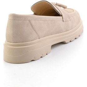 Resim Bej Kadın Loafer Ayakkabı K01536105137 Bej 