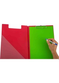 Resim Kraf Kapaklı Sekreterlik A4 Kırmızı 