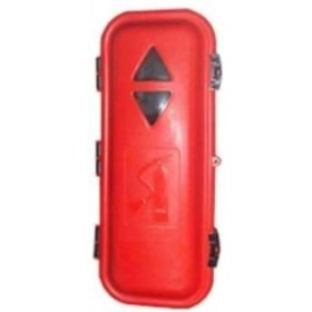 Resim BALKAN YANGIN VE GÜVENLİK SİSTEMLERİ Tır Dorse Için Plastik Yangın Tüpü Dolabı 6-9 kg Tüpe Uygun Dayanıklı ve Su Geçirmez Tasarım 