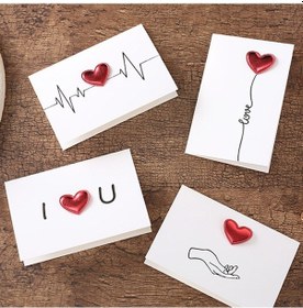 Resim 3d Kalp Sevgililer Günü Tebrik Kartı Nimetler Mesajlar Zarflı Kartlar, Spec: Ekg 
