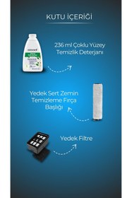 Resim Bissell CrossWave HF3 Cordless Pro Yüksek Vakumlu Kablosuz Sert Zemin Süpürme ve Silme Makinesi 