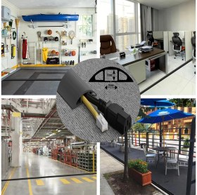 Resim Greentech 2 m Gri Esnek Kablo Kanalı ABS Malzeme ile İç Mekanlarda Kablo Düzenleme Çözümü GT-KK07 