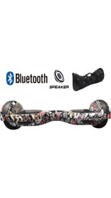 Resim Citymate Smart Balance Elektrikli Kaykay Hoverboard Çanta Hediyeli Bluetooth Hoparlörlü Desenli 