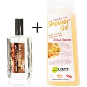 Resim Loft Beyaz Sabun Kokulu Parfüm 100 Ml+ %99.5 Natural Sülfatsız Duş Jeli(geleneksel Türk Hamamı)300ml 