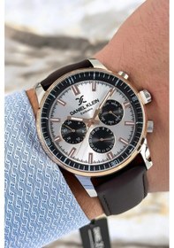 Resim Daniel Klein Exclusive Fonksiyonlar Aktif Kahve Deri Kordon Çelik Kasa Erkek Kol Saati 3 Atm Sddk066 Kahverengi 