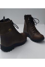 Resim Perlina Ptk760 Unisex Hakiki Deri Ortopedik Fermuarlı Bot 