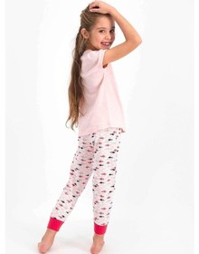 Resim Roly Poly 2460 Kız Çocuk Garson Collect Somon Kısa Kol Pijama Tak 