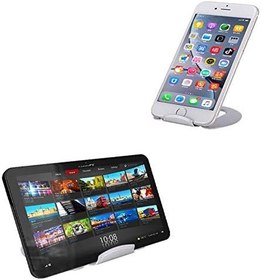 Resim Microcase Masaüstü Metal Telefon Tablet Tutucu Stand - AL2479 - Gümüş 