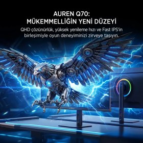 Resim James Donkey Auren Q70 27'' 270Hz 0.5ms Qhd 2k Fast IPS Rgb Pivot Gaming Monitör (Sıfır Ölü Piksel Garantili) 