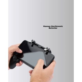Resim Depozee Pubg Mobile Için Tetikleyicili Joystickli Telefon Gamepadi 