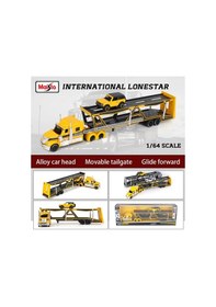 Resim Maisto 1:64 Mack Marşı/uluslararası Taşıma Döküm Üretim Römork Modeli Mack Anthem 