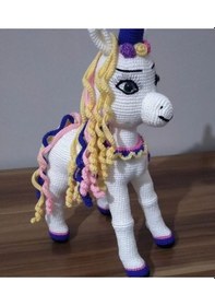 Resim El Örgüsü Unicorn Amigurumi 