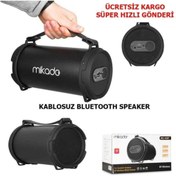 Resim Mikado MD-44BT Siyah/Kırmızı Fm Destekli Bluetooth Müzik Kutusu 24 Ay Garanti / Hızlı Gönderi