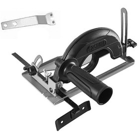 Resim Symbee 100-125 Tip Taşlama Makinesi İçin Ayarlanabilir Kesme Aparatı, 0-40mm Derinlik, 45 Eğimli Kesim, Geniş Koruma Kapağı 