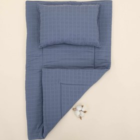 Resim Alt Açma Matı ve Yastık - İndigo Müslin 