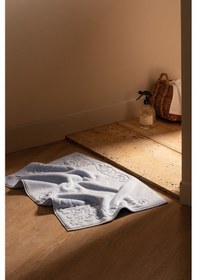 Resim Madame Coco Orlena %100 Pamuk Ayak Havlusu - Mavi - 50x70 Cm Mavi 