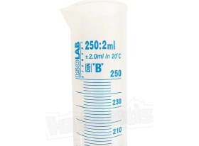 Resim Isolab 250Ml Plastik Mezür Mavi Skala 