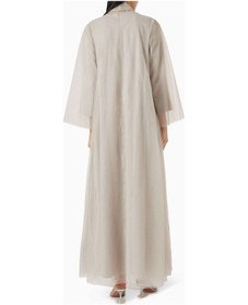 Resim Ronanna Ihtişamlı Düğme Detaylı Abaya Seti Üçlü Tasarım Rahat Kullanım Ve Şıklık Sunuyor Mor 