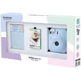 Resim Fujifilm Instax Mini 12 Fotoğraf Makinesi + 10'lu Film + Mandal 