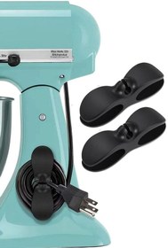 Resim sonx 2li Kablo Tutucu Silikon Kordon Sarıcı Kablo Yönetici Klips 