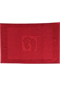 Resim 2 Adet Ayak Havlusu Winter Havlu Kırmızı Mavi 