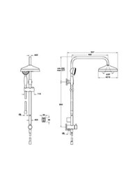 Resim Artema A45657 Elegance Krom Duş Seti Krom 