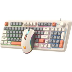 Resim Miaxtreme K820 Rgb Arkadan Aydınlatmalı Dokunmatik Ses Kontrol Fonksiyonlu Oyuncu Gaming Klavye Mouse Set 