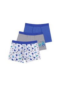Resim Koza İç Giyim Erkek Çocuk Pamuklu Uzay Baskılı 3'lü Boxer 3053 3053-15 